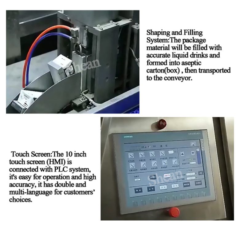 200ml Slim aseptic carton filling machine for nestar juice4
